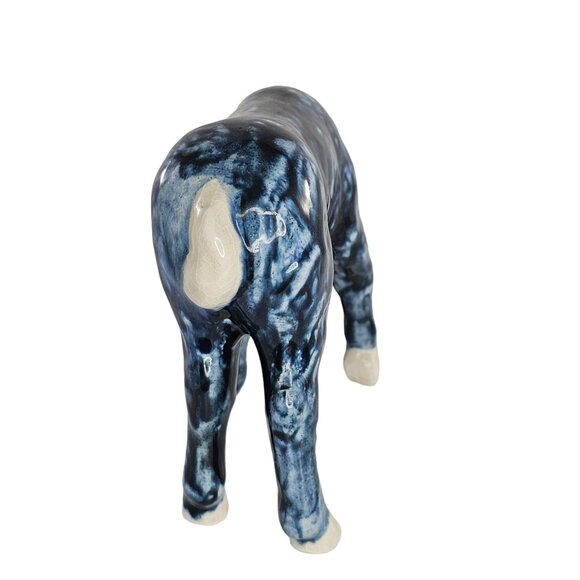 Vintage Dorothy Kindell Foal Horse Figurine Blue Grazing Rare - Picture 7 of 10